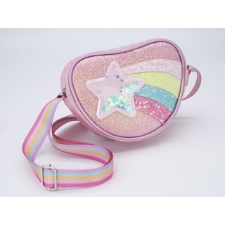 Rankinė mergaitėms Star rožinė 15*20 cm